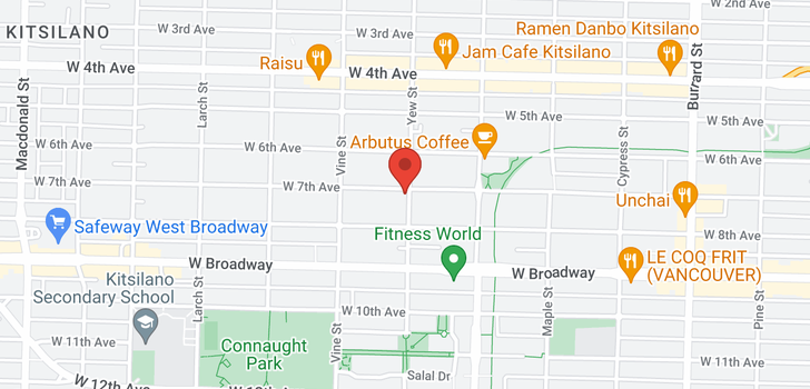 map of 2200 W 7TH AVENUE